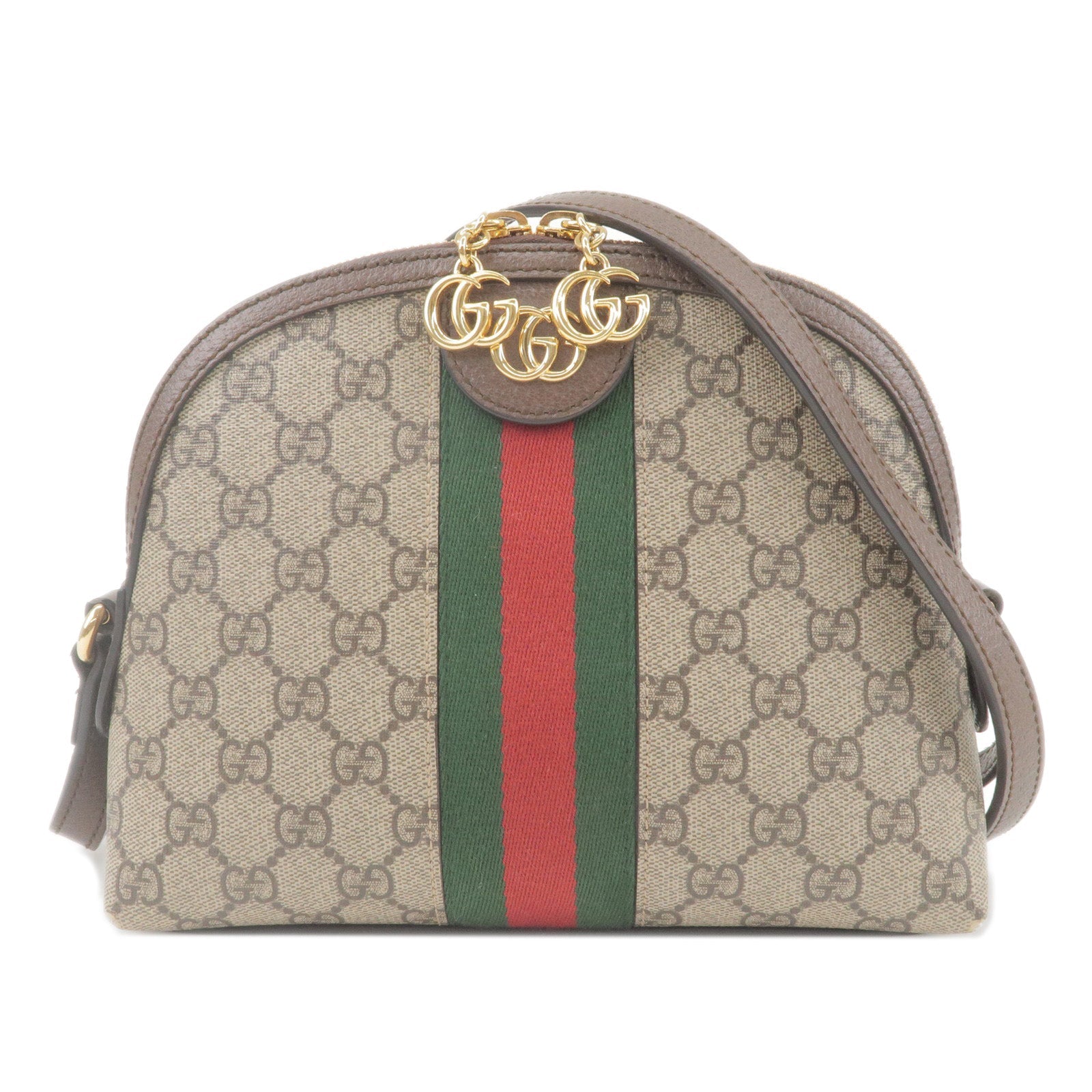 GUCCI Ophidia Sherry GG Supreme Leather Shoulder Bag 499621