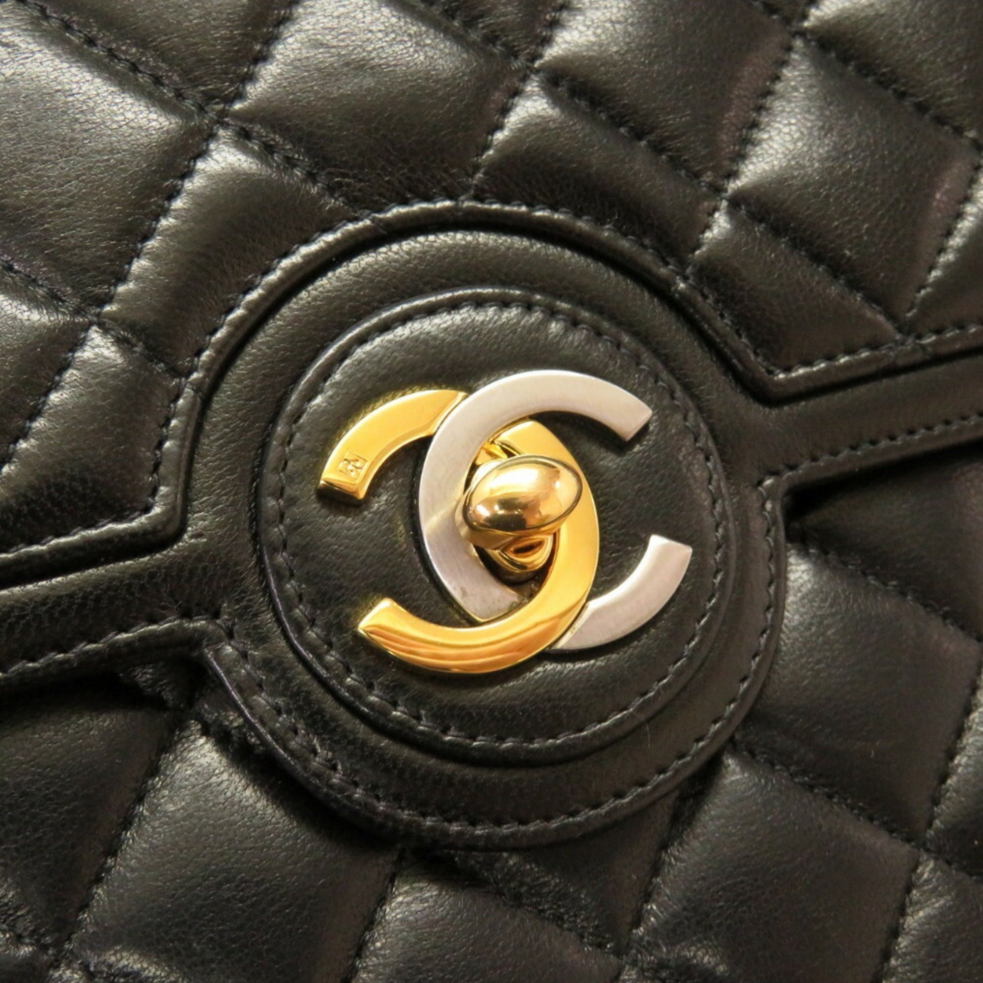 Chanel Matelasse Lambskin Black No. 3 Paris Limited Gold Chain Shoulder Bag Cocomark