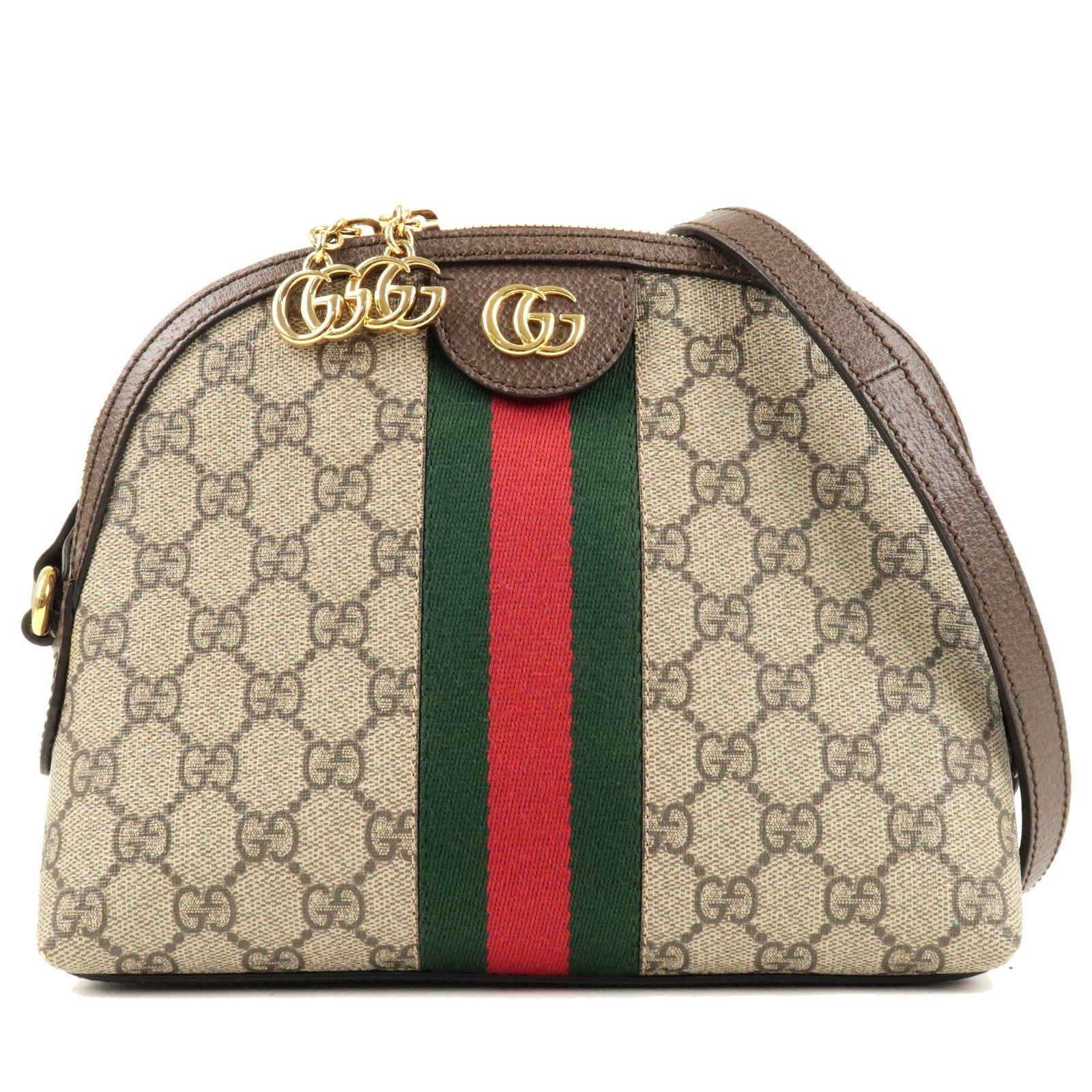 GUCCI Ophidia Sherry GG Supreme Leather Shoulder Bag 499621