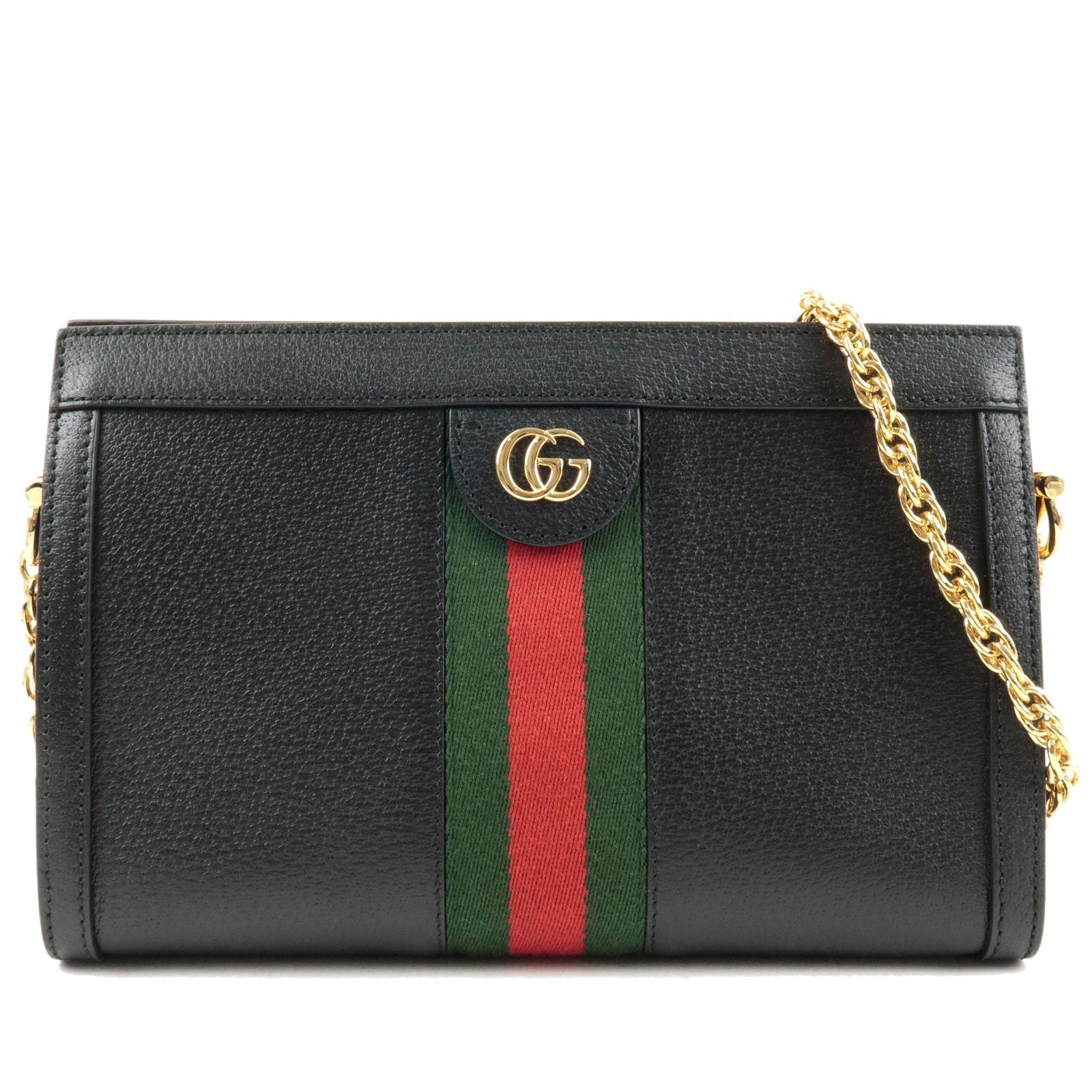 GUCCI Sherry Ophidia GG Small Leather Chain Shoulder Bag 503877