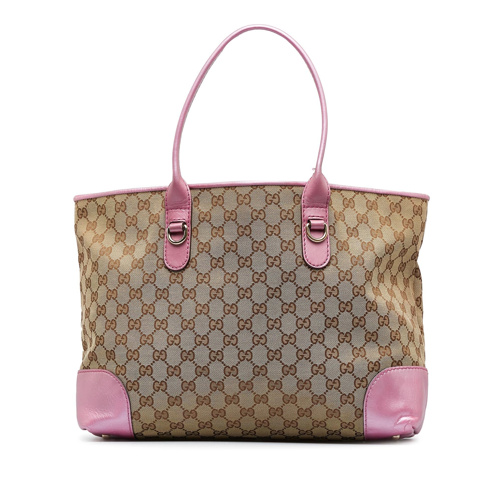 Gucci GG Canvas Heart Bit Tote (SHG-8tNWwL)