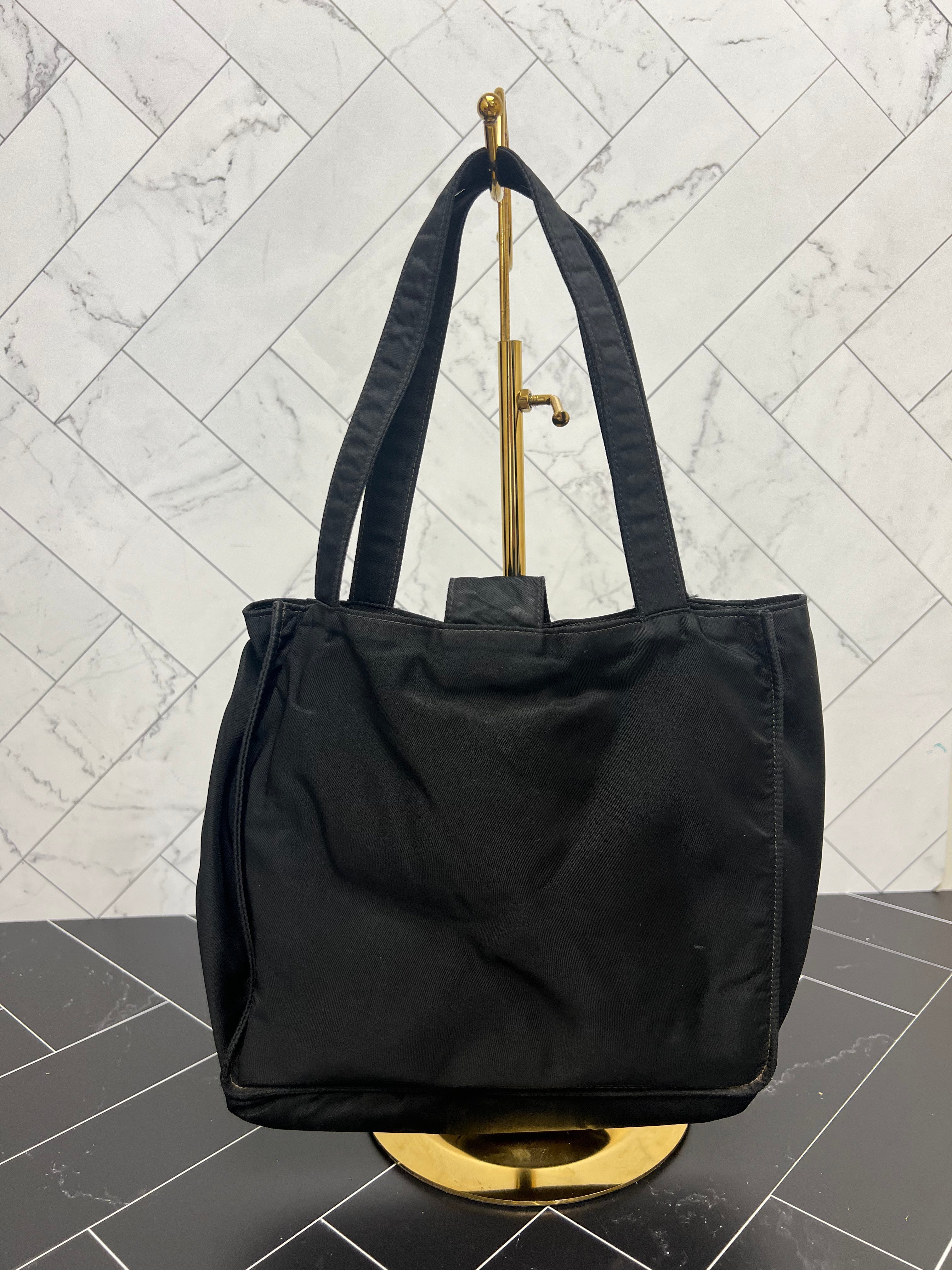 Chanel Black Nylon VIP Tote