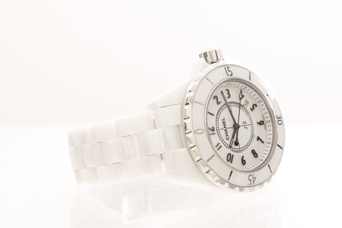 Chanel White J12 Watch