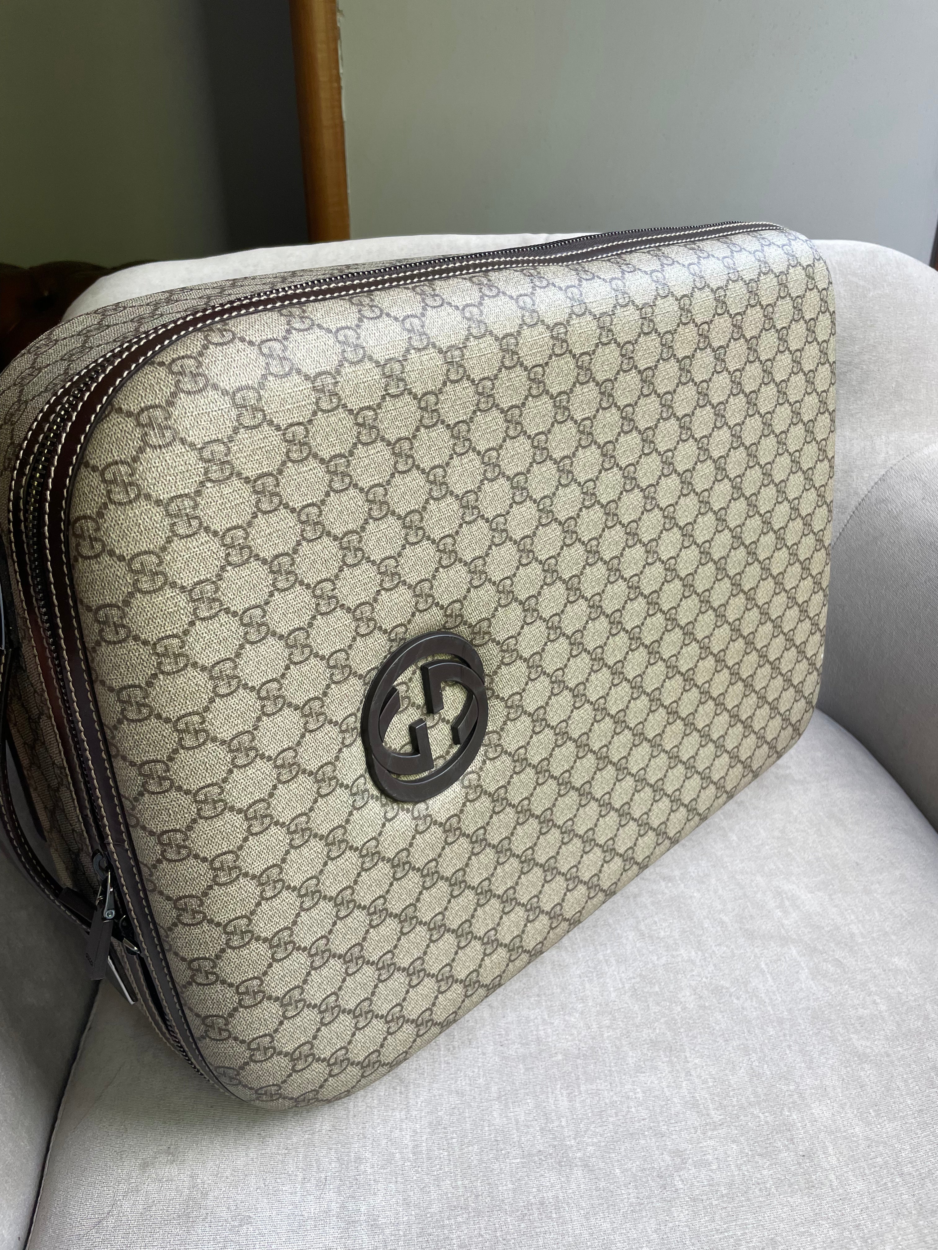 Gucci Supreme Canvas Monogram GG Cabin Suitcase