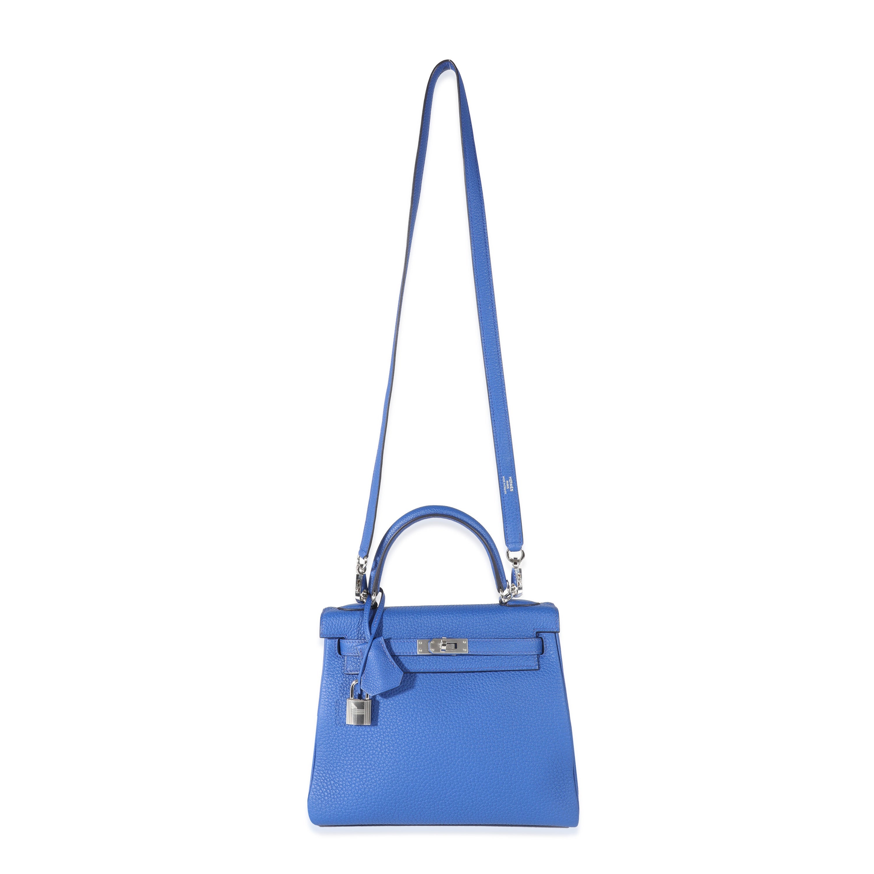 Hermes Bleu Royal Togo Kelly Retourne 25 PHW