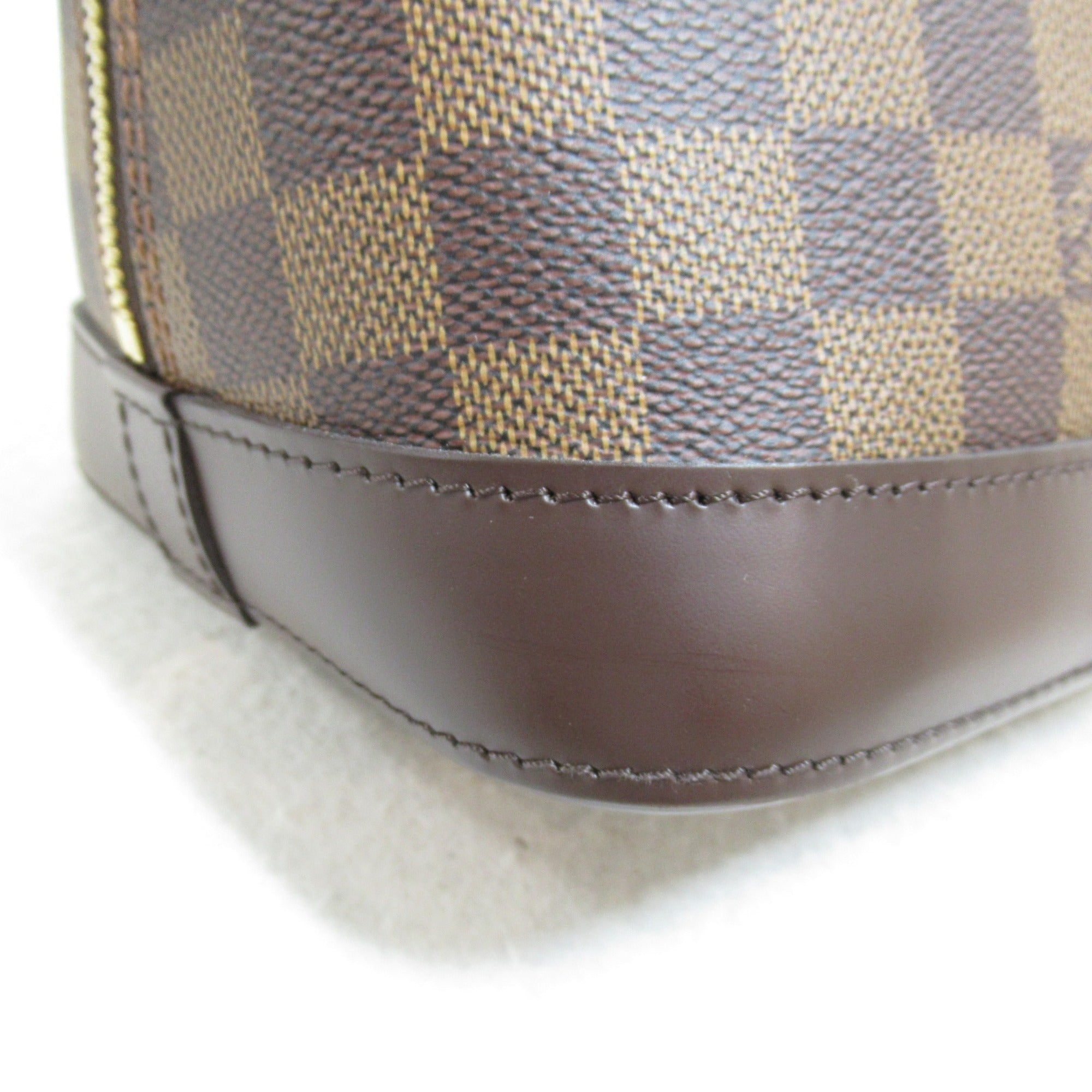 LOUIS VUITTON Alma handbag Brown Ebene Damier PVC coated canvas N51131