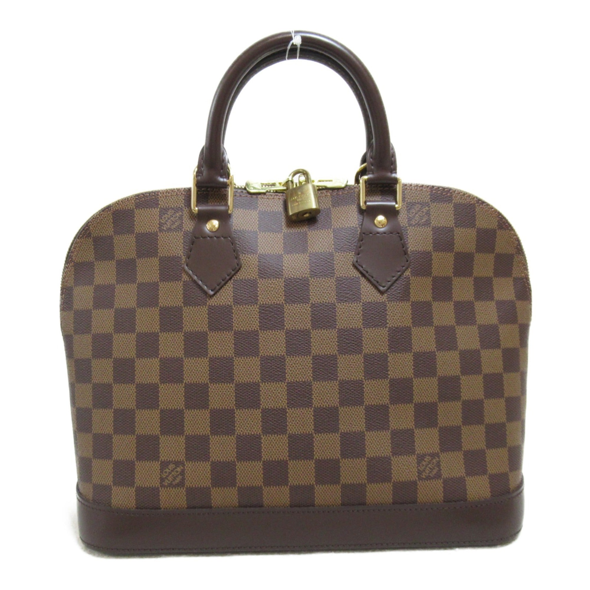 LOUIS VUITTON Alma handbag Brown Ebene Damier PVC coated canvas N51131