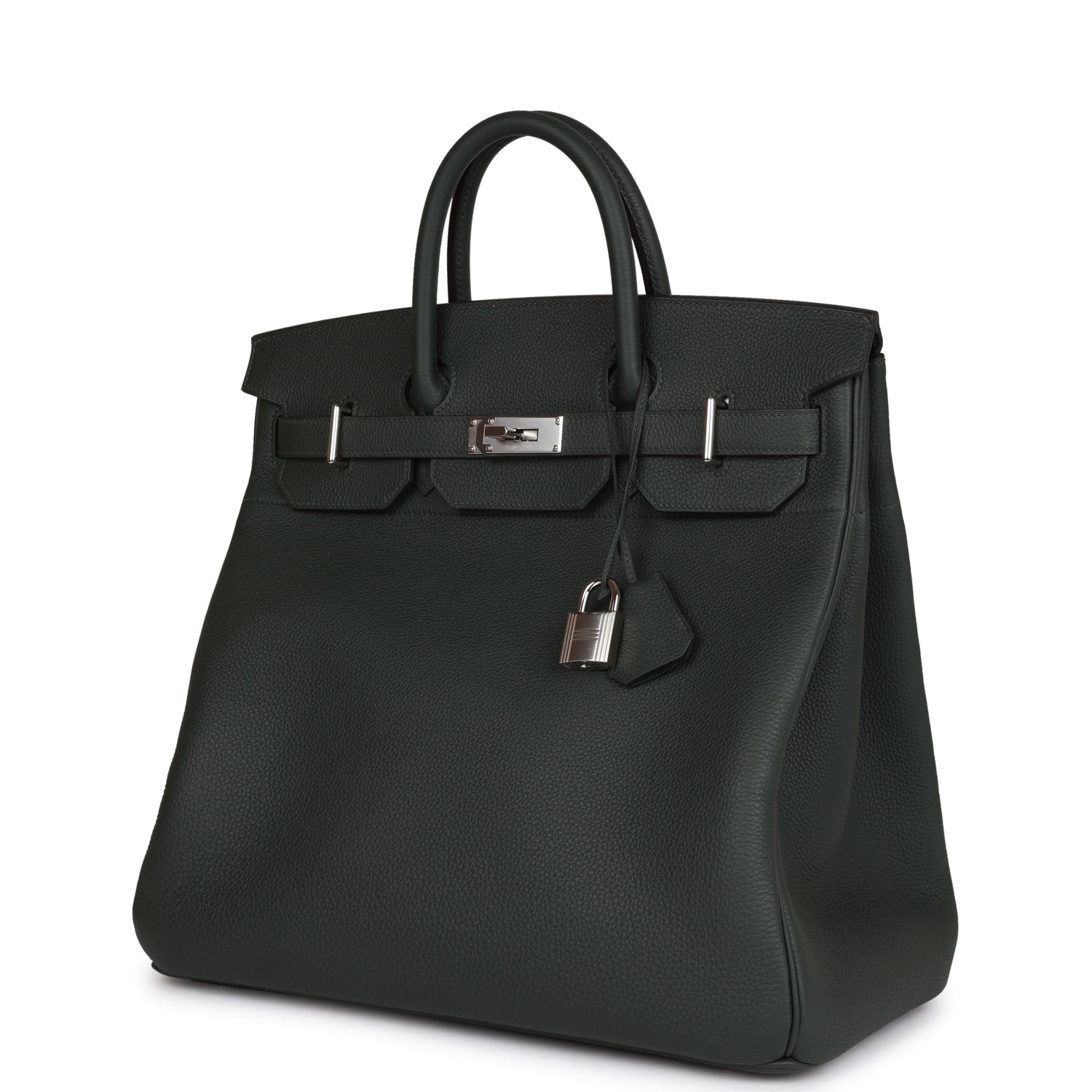 Hermes HAC Birkin 40 Vert Fonce Togo Palladium Hardware