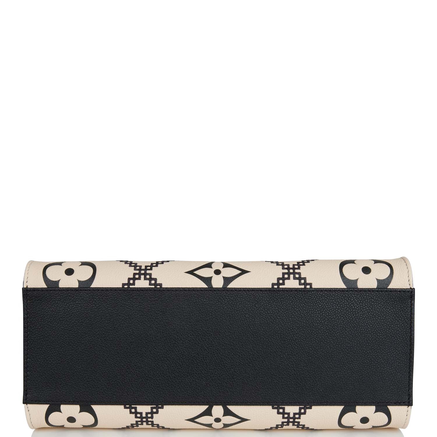 Louis Vuitton Black and Cream Empreinte Giant Monogram OnTheGo MM