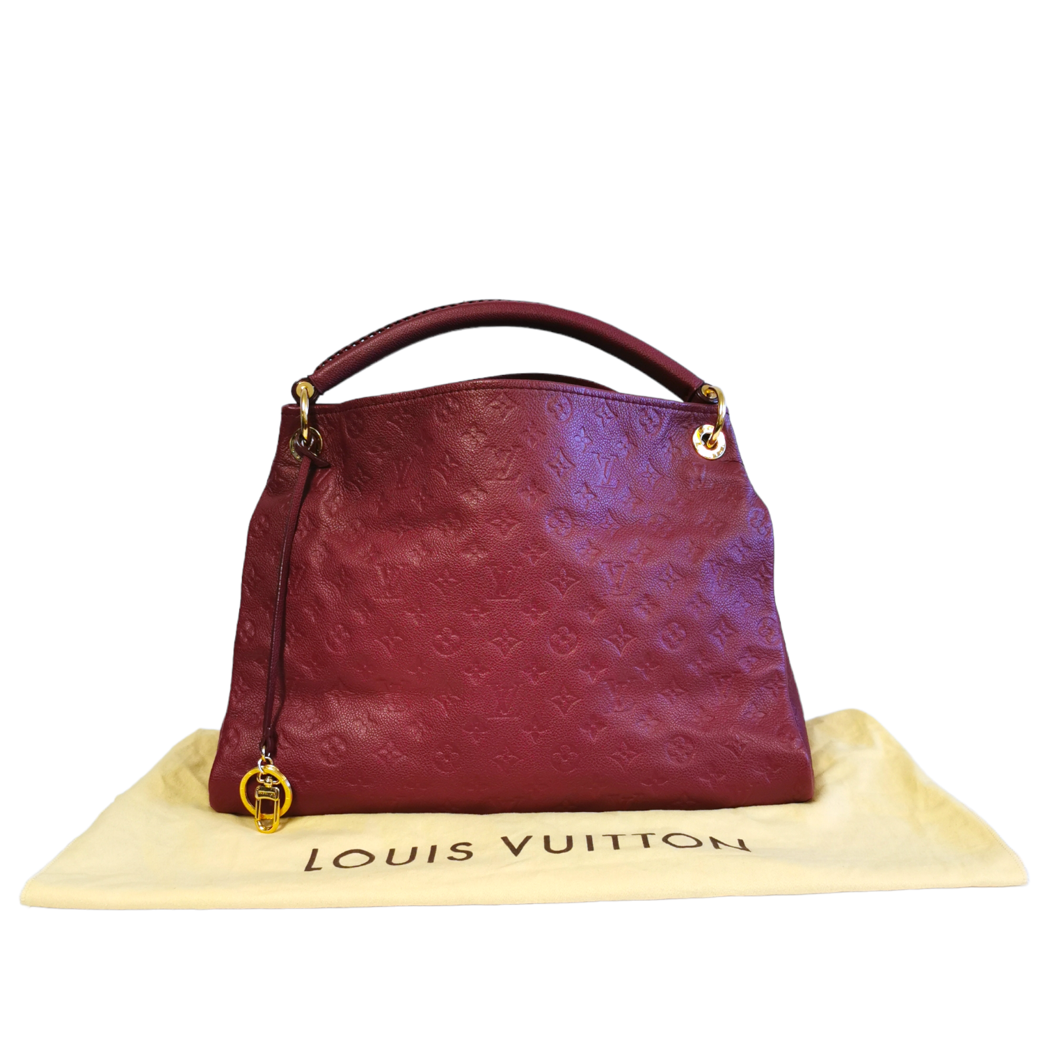 Louis Vuitton Artsy MM Red Aurore Monogram Empreinte