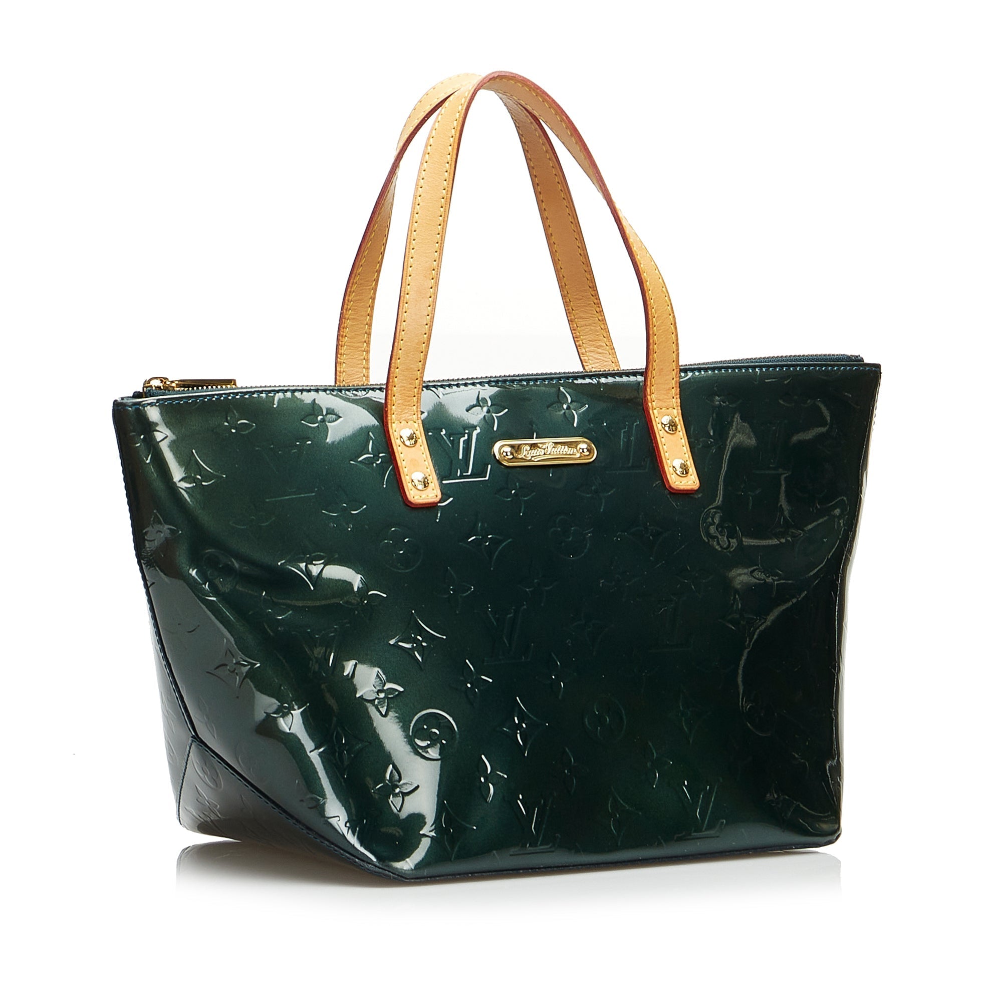 Louis Vuitton Bellevue PM Green Monogram Vernis