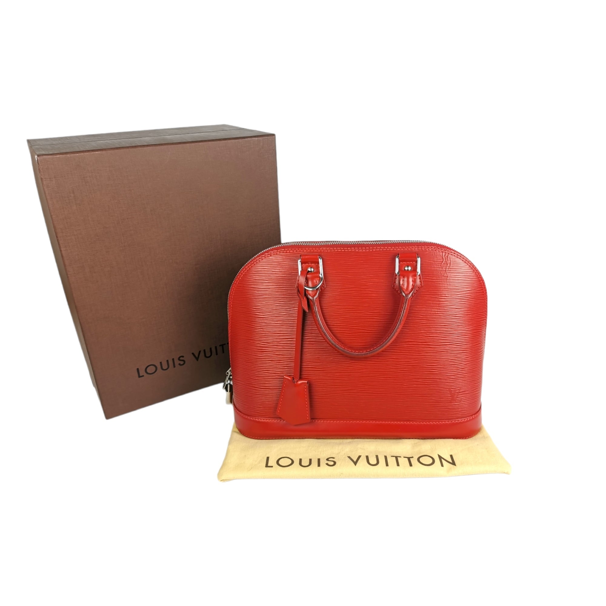 Louis Vuitton Alma Red Epi