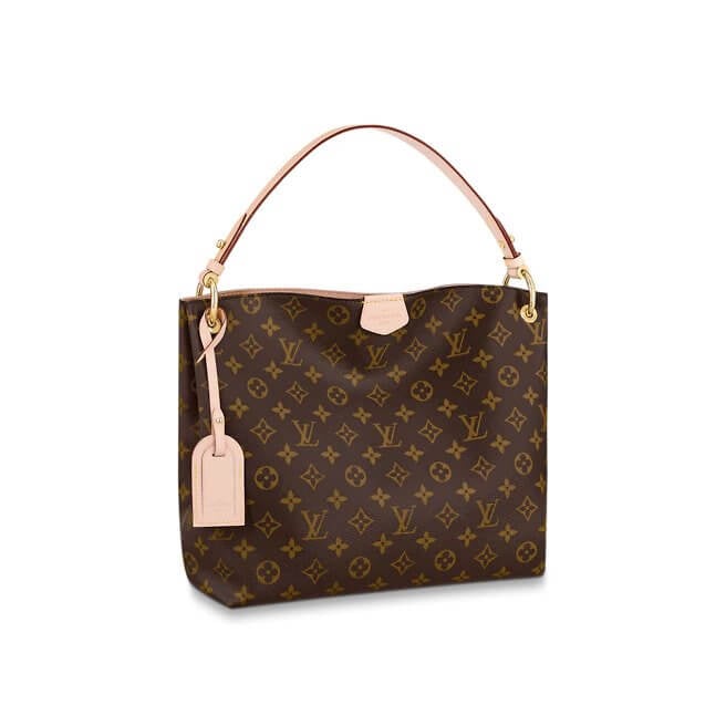 L*V Graceful PM Monogram in Beige Handbag