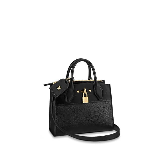 L*V City Steamer Mini H27 in Black Handbag