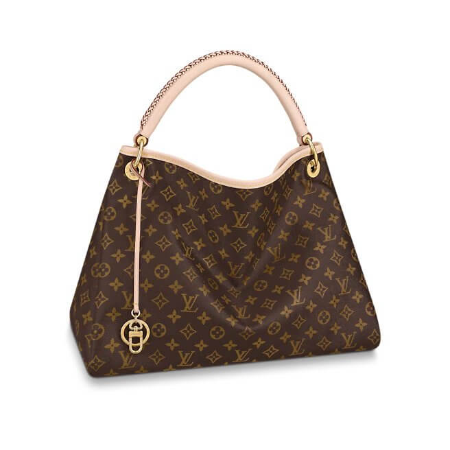 L*V Artsy MM Monogram in Brown Handbag