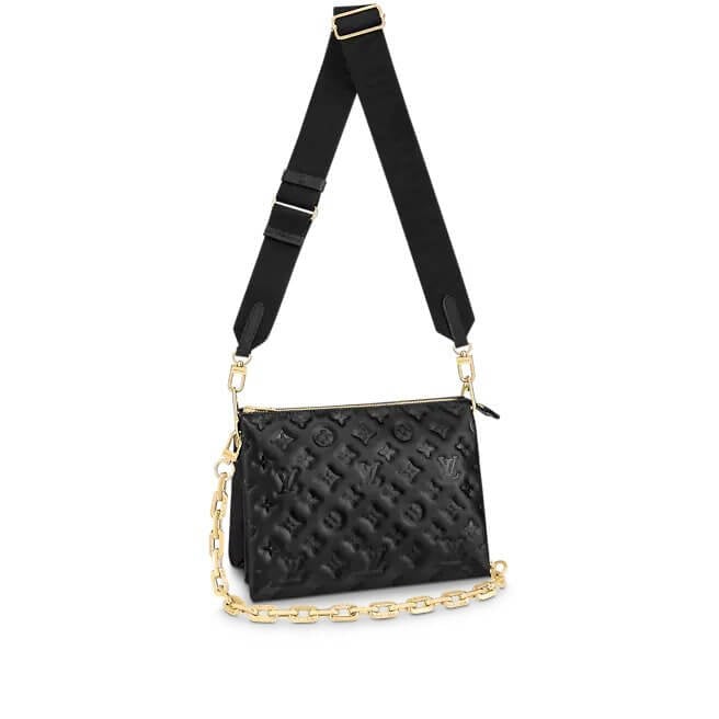 L*V Coussin PM H27 in Black Handbag