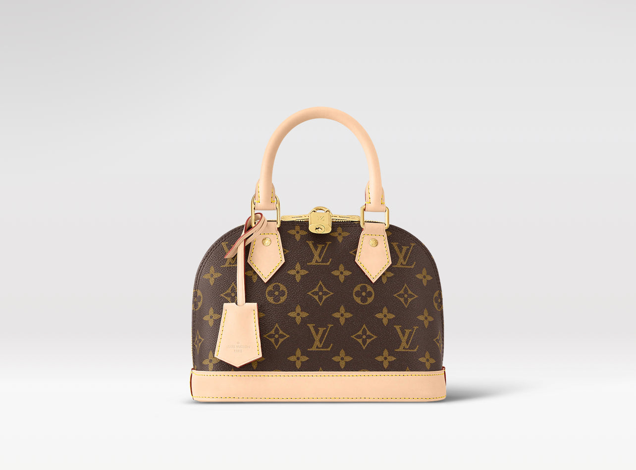 Alma BB Monogram Canvas, Brown