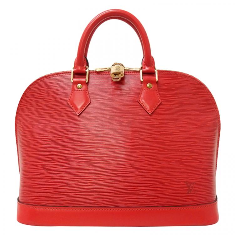 Alma BB Epi Leather in Red